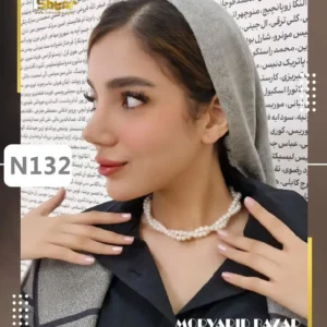 گردنبند دو‌ رشته تابیده مروارید پرورشی 5
